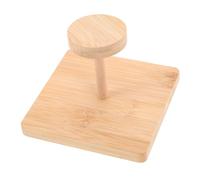 LOEFLIFA Bamboo Paper Cup Organizer Rack Spill Disposable Cup Dispenser Stand for Bathroom Office Coffee Bar Compact Single Slot Storage for Efficient Countertop Display