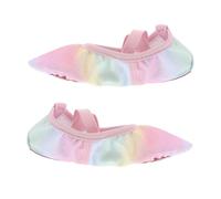 LOEFLIFA Breathable Lightweight Ballet Dance Shoes for Soft Sole Ballet Flats for Preschool Yoga and Gymnastics Practice Comfortable Dance Slippers for Training Pink