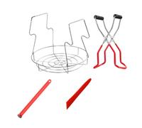 LOEFLIFA Canning Kit with Jar Lifter Tong and Jam Funnel Safe Can Clamp Tools for Securely Lifting Sealed Jars and Bottle Caps for Jam Making and Pickling Supplies