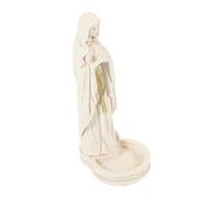 LOEFLIFA Compact Resin Mary Statue for Home and Church Decoration Detailed Mary Figurine Ornament with Carved Texture Space Saving Catholic Religious Sculpture Gift