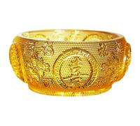 LOEFLIFA Crystal Cornucopia Treasure Basin Ornament Prosperity Wealth Bowl Feng Shui Decor for Home Office and Chinese Year Celebration