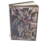 LOEFLIFA Daily Planning Notebook Leather Journal Book Dragon Embossment Student Schedule Planner for Boys and Portable Lightweight