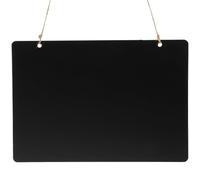 LOEFLIFA Double Sided Hanging Blackboard Small Chalkboard Message Sign Board Practical Environmental Protection Density Board for Shop and Office Wall Mount