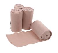 LOEFLIFA Elastic Cotton 4pcs 75mm x 4.5m Skin Color Compression Wrap Self- Support for Sports Injury Recovery and Postoperative Care