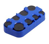 LOEFLIFA Euro and US Dollar Coin Holder Storage Box Blue, Portable Coin Organizer Case for Car Change, Automotive Cup Holder Compatible Currency Storage Container for Office and Travel