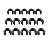 LOEFLIFA Flexible Microphone Cable Clips 15Pcs Plastic Cable Holders with Small, Medium Large Sizes for Mic Stand Accessories in Concerts and Karaoke