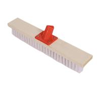 LOEFLIFA Floor Brush Long Handle and Hard Nylon Bristles, 40cm Stiff Bristle Deck Scrub Brush for Outdoor Patio, Bathroom and Garden Cleaning