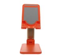 LOEFLIFA Folding Laptop Rack Heat Dissipation Stand for Office Desk Computer and Mobile Phone Support Portable Orange Laptop Raiser Suitable for Home School Travel Use