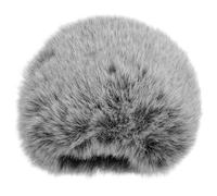 LOEFLIFA Furry Microphone Windscreen Windproof Cover Woolly Mic Wind Muff Sponge Protector for Recording Studio Black White Mix