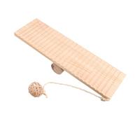 LOEFLIFA Hamster Playing Seesaw Wooden Balance Training Toy Creative Seesaw Shape 43X13X6Cm for Resting and Playing Small Pets