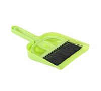 LOEFLIFA Mini Broom and Dustpan Cleaning Set Plastic Desktop Cage Cleaner Household Supplies Green
