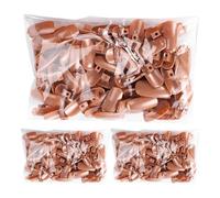 LOEFLIFA Plastic Training Nails with Coffee Colour 300pcs for Manicure Practice Easy for Practice Use and Convenient for Nail Art Practicing and Teaching for Professional Use