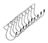 LOEFLIFA Silver Triangle S Hooks 10 Pack Metal DIY Hanging Hook Reusable for Bags Suitcases Luggage Christmas Tree Display