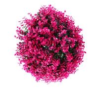 LOEFLIFA Simulated Eucalyptus Leaf Artificial Plant Topiary Ball Purple Decorative Grass Sphere Lightweight for Indoor Outdoor Garden Window Display