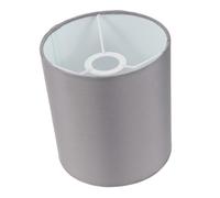 LOEFLIFA Small Grey Drum Lampshade Fabric Light Shade for Table Wall Ceiling Lamps Modern Cylindrical Design with Enhanced Light Diffusion for Bedroom and Living Decor