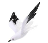 LOEFLIFA Small Seagull Hanging Ornament Emulational Seagull Decor Model for Beach Party and Coastal Home Decoration Mediterranean Style for Nautical Wall Sculpture