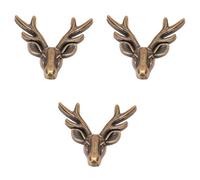 LOEFLIFA Snap Button Fasteners Bag Making Supplies Retro Deer Shape 10 Sets Zinc Alloy with Base, Simple to Attach and Not Easy to Rust for Sewing and Crafting Bags and Clothing