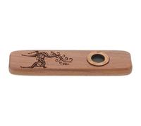 LOEFLIFA Solid Wood Kazoo Musical Wind Instrument for Beginner Flute Player Professional Playing Kazoo Wooden Whistle Flute Instrument for Music Rhythm Toy for Family Gathering and Music