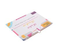 LOEFLIFA Undated Habit Tracker Planner with Binding Monthly Goal Tracker and English Learning Journal Portable Habit Calendar for Adults Simple Design Wall Door Hanging Organizer