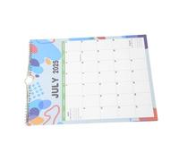 LOEFLIFA Wall Calendar Spiral Bound Month Planner with Large Writable Date Blocks Elegant Floral Design for Home Office Family Scheduling Includes Holidays for Easy Yearly Planning