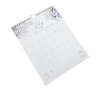 LOEFLIFA Wall Planner with Floral Design Large Writable Date Blocks Tear Off Monthly Calendar for Family Scheduling Business Planning Personal Growth Spiral Bound