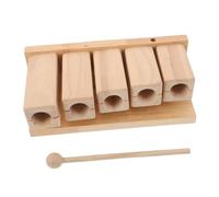 LOEFLIFA Wood Percussion Block Tones Handcrafted Wooden Rhythm Instrument for Mallet Smooth Edges Lightweight Design for Music Education Yoga Meditation Preschool Use