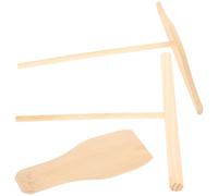 LOEFLIFA Wooden Crepe Spreader Pancake Crepe Set 5.89x1.97x0.20in Wood Smooth Surface Easy to Use for Family and Friends Preparing Lunch