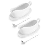 LoeJan 17OZ Gravy Boat with Spoon, Ceramic Sauce Serving Dish, Easy-Pour Big Dripless Lip Spout Serveware Set For Salad Cream Milk Broth Black Pumpkin Thanksgiving