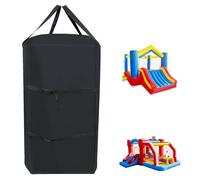 Loenel Boun-ce House Storage Bag, 600D Bouncy Castle Bag with Top Dual Handles, Double Zippers & Buckles, Portable for Beach, Park, Party - 27.5"D x 40"H