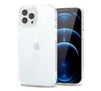 LoeoeL for iPhone 12 Pro Max Case Clear, Transparent Hybrid 12 Pro Max Phone Case [Hard Plastic & Soft Silicone Bumper] Acrylic Non Yellowing Thin Slim Protective Cover for Women, Crystal Clear