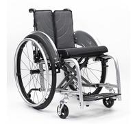 LOERSS Sports Wheelchair for Adults,Lightweight Foldable,All Terrain Aluminium Wheelchair Easy to Assemble Stable,Portable All-Terrain Transfer Wheelchairs,for Youth,Adults(Black,38cm/15in)