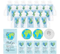 Loetere Earth Appreciation Award Pins Gift Coworker Inspirational Pins Earth Brooches Thank You Cards for Employee Team, about 1.2 inches in diameter, Metal, no gemstone