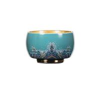 loeusjfnr Ceramic Tea Cup Ceramic Tea Cup with Gilded Handle Enamel-Decorated Large Handmade Bowl Personal Use Home Luxury Set Cups for Tea