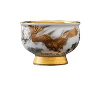 loeusjfnr Ceramic Tea Cup Jade-Glazed Gilded Tea Cup Master's Personal Dragon-Phoenix Gold Cups for Tea
