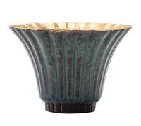loeusjfnr Ceramic Tea Cup Kiln-Changed Jianzhan Tea Cup Gilded Master's Single Home Use Gongfu Set Handcrafted Creative Ceramic Bowl Cups for Tea