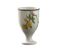 loeusjfnr Ceramic Tea Cup Wood Ash Glaze Tea Cup Personal Tall Stemmed Wine Tasting Host's Aroma Glass Cups for Tea