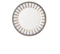 loeusjfnr Pasta Plates Gold-Plated Ceramic Dinner Plate Exquisite Round Western Food Steak Hotel Restaurant Tableware Cooking Dishes Dessert Tray(9 inch-01)