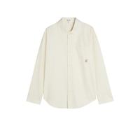 Loewe Anagram-embroidered Cotton-poplin Shirt - Ecru - 38 (C15 / S)