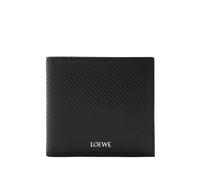 LOEWE bifold coin wallet in textured classic calfskin - Black One Size