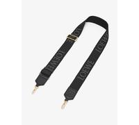 Loewe Black Anagram Branded Cotton-blend Bag Strap 1 Size