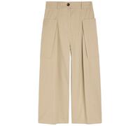 Loewe Cropped Cotton and Silk-blend Trousers - Beige - 40 (UK12 / M)