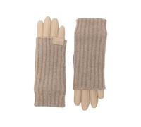 LOEWE gloves in cashmere and nappa lambskin - Neutrals 7-8