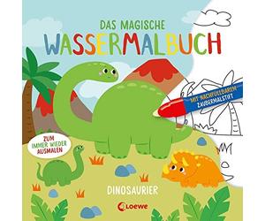 Loewe Kreativ Das magische Wassermalbuch - Dinosaurier: Male die (Spiral Bound)