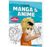 Loewe Kreativ I love Manga & Anime - Das Malbuch: Perfektes Geschenk (Paperback)