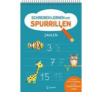 Loewe Lernen un Schreiben lernen mit Spurrillen - Zahlen: Schreibblo (Paperback)