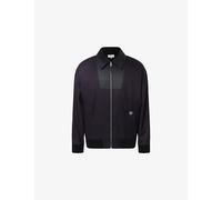 Loewe Mens Loewe Anagram Regular-Fit Wool Tracksuit Jacket Navy/Grey 38