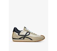 Loewe Mens Loewe Flow Runner Monogram Leather and Shell Trainers Beige Comb Eur 41 / 7 UK Men