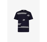 Loewe Mens Loewe Striped Oversized Wool T-Shirt Navy/White M
