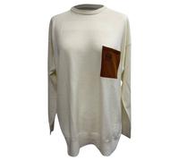 Loewe Preloved Anagram-Pocket Sweater In Cream Wool Cream