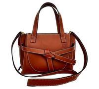 Loewe Preloved Mini Gate Tote In Brown Leather In Light Brown Light Brown